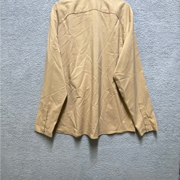 All In Motion Long Sleeve Button Up XXL Brown  Mens Lightweight Quick Dry Shirt - Picture 2 of 13